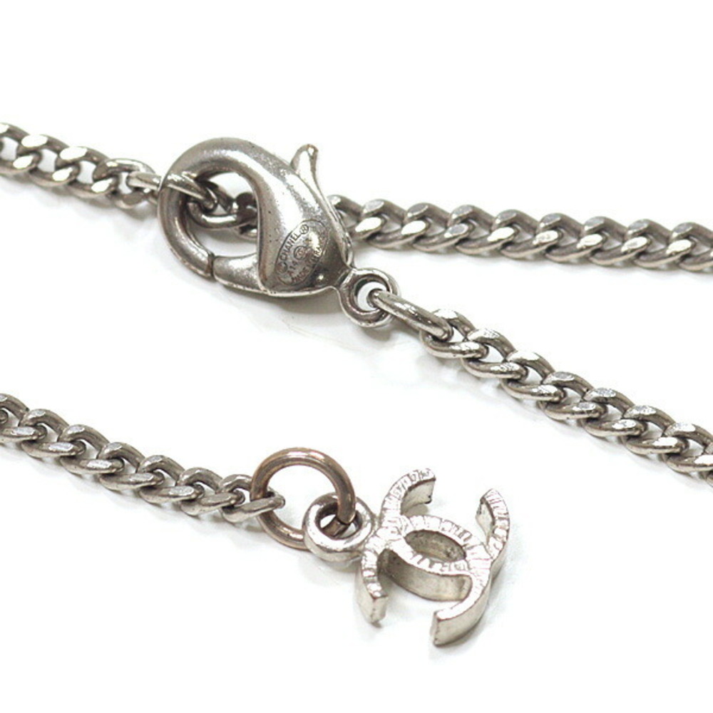CHANEL Silver Logo Necklace - Picture 5 of 6